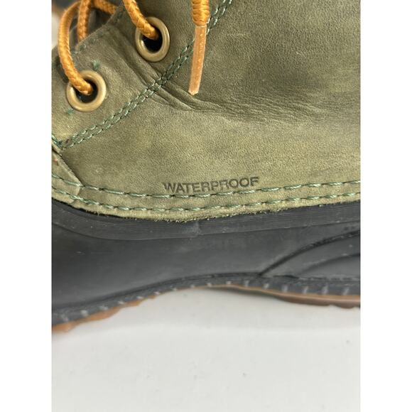 Sorel Cheyanne II Boots Mens 10.5 Surplus Green Waterproof Leather Rubber Shell main image 12